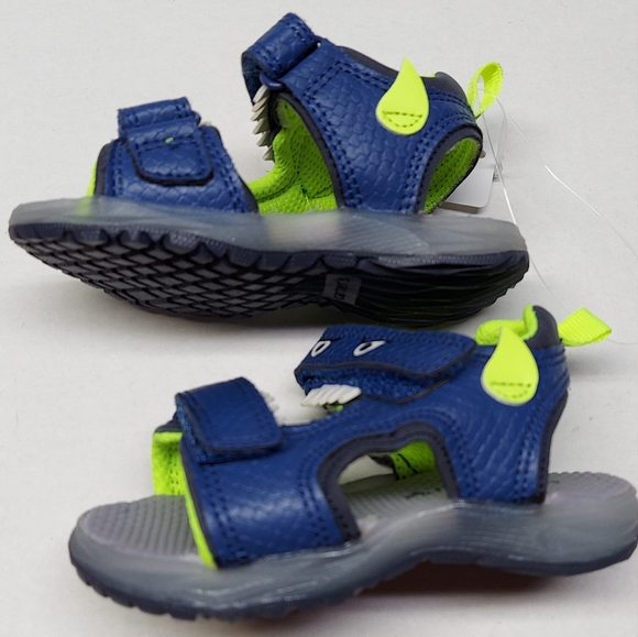 Carters Cade Monster Sandals Size 5 Lights Up - Picture 4 of 13